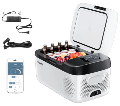 Obrázek produktu pro Přenosná chladnička s mrazákem, rychlé chlazení, inteligentní ovládání, 15 l,