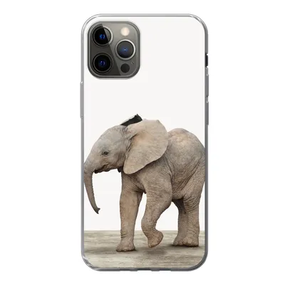 Produktbild von MuchoWow® Handyhülle Schutzhülle Hülle für iPhone 13 Pro Baby-Elefant - Tiere - Kinder - Mädchen - Jungen Silikon Softcase Handy Hülle - Handy-Tasche