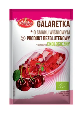 Obrázok produktu pre ŽELÉ S AGAROM ČEREŠNEJ, BEZLEPKOVÉ,40 g - AMYLON