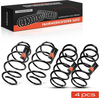 Imagen del producto de Resorte de suspensión Frankberg, 4 unidades, para eje delantero y trasero, compatible con Mercedes-Benz Clase A (W169)