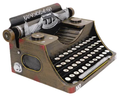 Productafbeelding van Antieke Typemachine - Vintage Typemachine - IJzeren Decoratie - Cadeau-idee