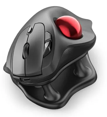 Immagine prodotto di Mouse trackball inclinabile, ergonomico, wireless, compatibile con 3 dispositivi