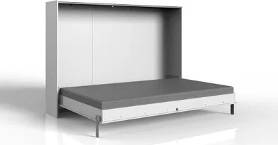 Produktbild von Juist Klappbett horizontal 90/120/140 x 200 cm Weiß, Liegefläche:90 x 200 cm