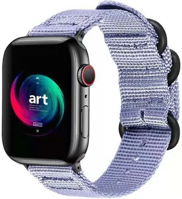 Produktbild von Strap-it Apple Watch Nylonschnallenarmband (Lavendel)