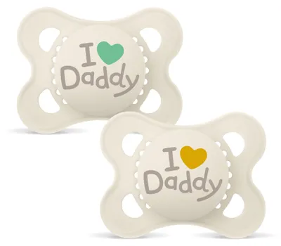 Produktbild von MAM Original Silikon 0-6 "Daddy" beige" 2 Stück 6 Stück Verkaufseinheit 617355 9001616872761