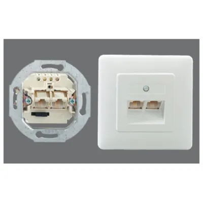Produktbild von Rutenbeck 13011240, RJ-45, Weiß, Kunststoff, IP20, 125 V, 1 A
