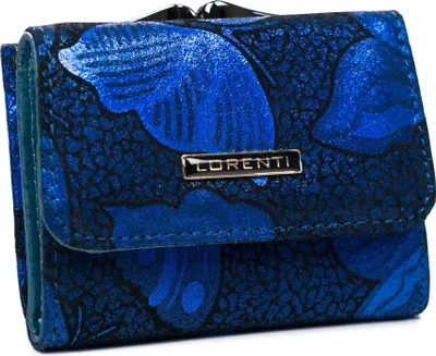 Zdjęcie produktu dla Portmonetka Damska Ze Skóry Naturalnej Ze Wzorem Motyli Lumarko!