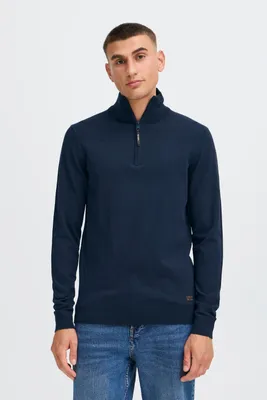 Produktbild von !SOLID SDAKANVIS Herren Strickpullover Troyer Feinstrick Pullover Baumwollmischung regular fit