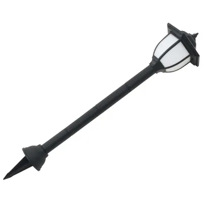 Imagen del producto de vidaXL Juego de 3 faroles solares para exteriores, LED, color negro