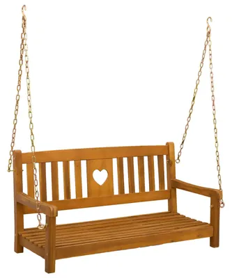 Immagine prodotto di vidaXL Panchina a dondolo da giardino in legno massello di acacia, 110 x 56 x 58 cm