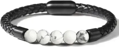 Produktbild von Armband DO-33422 - Elegantes Herrenarmband in Weiß KP33422