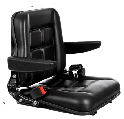 Immagine prodotto di Sedile per carrelli elevatori, cintura di sicurezza, braccioli regolabili, colore nero