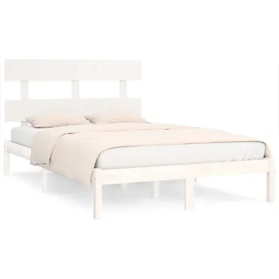 Immagine prodotto di vidaXL Letto in legno massiccio bianco 200x200 cm