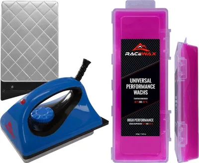 Image de Kit de fartage RaceWax 2 pièces : fer à farter, fart universel, kit de fartage alpin et nordique