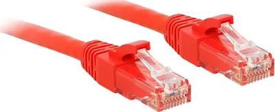 Produktbild von LINDY Patchkabel Cat6 U/UTP rot 0.30m