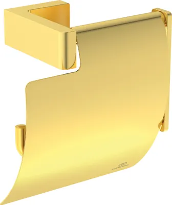 Produktbild von Ideal Standard Papierrollenhalter mit Deckel Conca Cube T4496A2 Brushed Gold