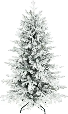 Produktbild von Künstlicher Weihnachtsbaum, 150cm Christbaum mit Schnee, 1162 Zweigen, klappbarem Metallständer