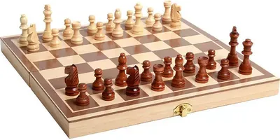 Obrázok produktu pre Verk 18277 Drevený šachový set 3 v 1