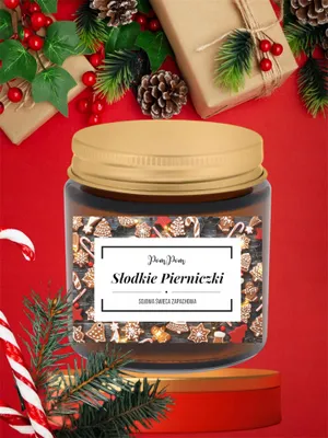 Produktbild von Pom Pom Candles Duftkerze Słodkie Pierniczki Soja Weihnachtlich
