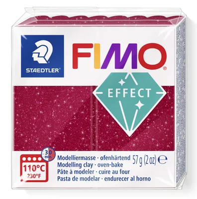 Produktbild von STAEDTLER FIMO effect 8010 Galaxy ofenhärtende Modelliermasse Einzelprodukt, 57g, galaxy rot