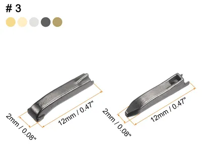 Produktbild von Rei?verschluss Stopper Doppelt ?ffnender Reparatur Set, #3 Einfš¹gepins Reissverschluss Zipper Ersatz fš¹r Jackenmantel Zwei Wege Trennrei?verschlš¹sse (5 Farben, 10 Stš¹ck)