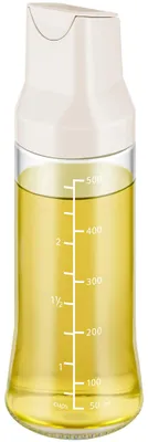 Salatdressingflasche, Glas, 500 ml, beige