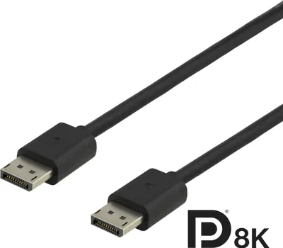 Produktbild von Deltaco DP8K-1030, 3 m, DisplayPort, DisplayPort, Stecker, Stecker, 7680 x 4320 Pixel
