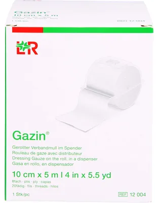 Produktbild von Gazin Verbandmull 8-fach gerollt, 1 St. Binde