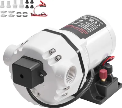 Zdjęcie produktu dla Samozasysająca pompa membranowa SucceBuy, 34 l/min, do oleju napędowego i oleju mocznikowego, 12 V DC, wysokość tłoczenia 8 m, idealna do tankowania płynów