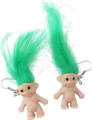 Produktbild von Ohrringe Troll-38696 - Braun / Grün für jeden Anlass KP38696