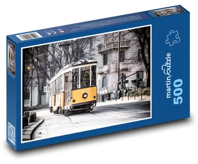 Obrázok produktu pre Puzzle 500 Žltá električka v meste - martinpuzzle