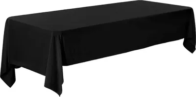 Produktbild von Tischdecke – 260x150 cm – Schwarz – Wasserabweisend – Baumwolle – Ideal für elegante Anlässe
