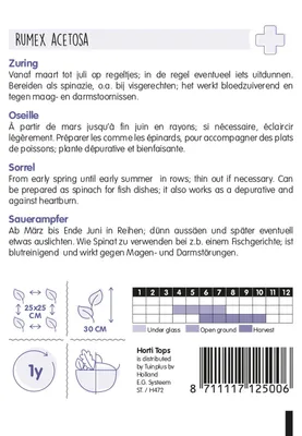 Produktbild von Sauerampfer | Sauerampfersamen von Hortitops