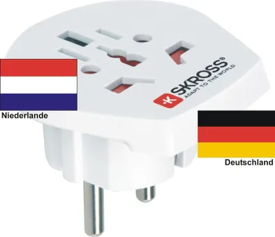 Produktbild von Reiseadapter Deutschland - Niederlande - Skross 1.500211 Reisestecker