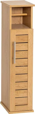Produktbild von Wc-papierabstreifer und aufbewahrungsschrank mdf 1 tür 1 regal innen - kolonial - Tendance