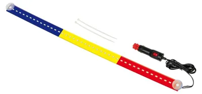 Immagine prodotto di Bandiera luminosa Lampa 60 cm, 42 LEDS, 24V - Romania
