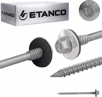A product shot of screws and their packaging.