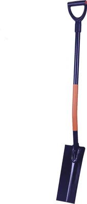 Produktbild von Drainagespaten D-Griff Spaten Bauspaten Kabelspaten Kanalspaten Metall Stiel