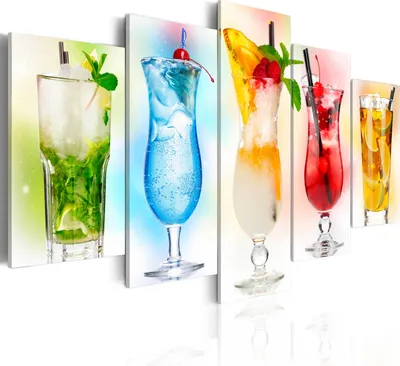 Produktbild von Modernes Wandbild 030107-15 (100x50) - 5 Teilig Bilder Fotografie auf Vlies Leiwnand Foto Bild Dekoration Wand Bilder Kunstruck