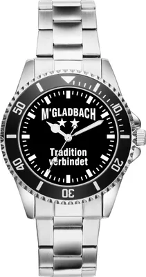 Produktbild von KIESENBERG Herrenuhr Armbanduhr Mönchengladbach Gladbach Geschenk Fan Artikel Zubehör Fanartikel Analog Quartz Uhr 2275