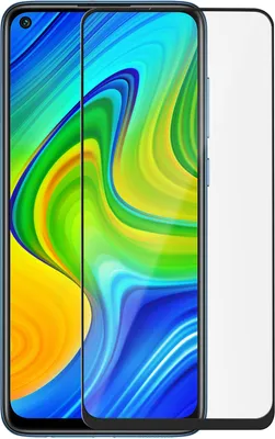 Produktbild von Avizar, Displayschutzfolie aus Glas für Xiaomi Redmi Note 9, Schwarz