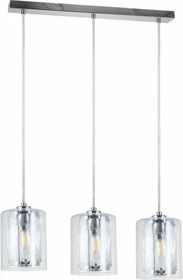 Zdjęcie produktu dla Lampa wisząca Tesh chromowana 3xE14x40W metal wym:120x47x12cm IP20 Reality
