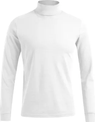Produktbild von Rollkragen Langarmshirt Herren, Weiß, XL