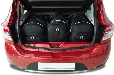 Produktbild von Dacia Sandero 2011-2020 Kofferraumtaschen Set 3 Stk