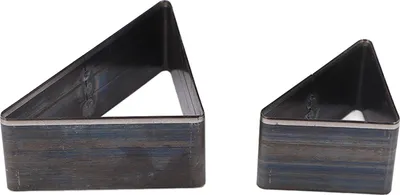 Obrázek produktu pro 2PCS Trojúhelníková řezačka na kůži Sada dutých řezaček z legované oceli s úložným boxem na kůži