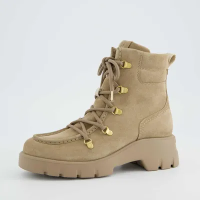 Produktbild von Paul Green 8237 00 Damen Schnürbootie mit Warmfutter Taupe, Braun, Gr. 51/2