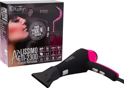 Produktbild von ID Italian Design Airlissimo Pink Hair Dryer 2300W 2 Temperature Settings with 2 Speeds