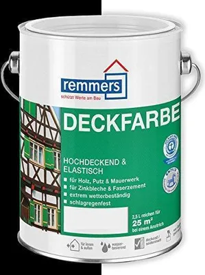 Produktbild von Remmers Čierna nepriehľadná farba 2,5 litrové vedro