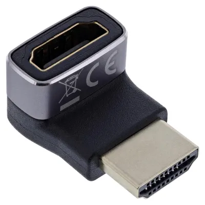 Image de InLine® adaptateur HDMI, HDMI A prise/prise femelle, 90° en haut, 8K UHD