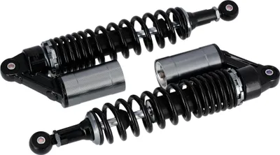 Immagine prodotto di Set: puntone nero/titanio con ABE, con vaso di espansione esterno, 360 mm - per Simson S50, S51, S70